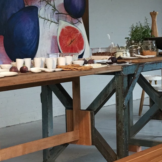 Extra lekkere amuses door de presentatie...